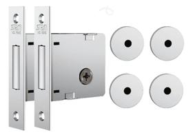 Fechadura Trava Auxiliar Stam 1004 Tetra Chave Par Inox Fechadura Trava Auxiliar Stam 1004 Tetra Chave Par Inox