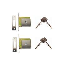Fechadura trava de segurança tetra chave par imab 2320 acetinada escovada quadrada mesmo segredo 2 peças (jogo) Fechadura trava de segurança tetra chave par imab 2320 acetinada escovada quadrada mesmo segredo 2 peças (jogo)