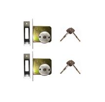 Fechadura trava de segurança tetra chave par imab 2320 acetinada escovada redonda mesmo segredo - 2 peças (jogo) Fechadura trava de segurança tetra chave par imab 2320 acetinada escovada redonda mesmo segredo - 2 peças (jogo)