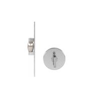 Fechadura trava rolete porta pivotante banheiro wc pado inox escovado redonda rr2 ixe Fechadura trava rolete porta pivotante banheiro wc pado inox escovado redonda rr2 ixe