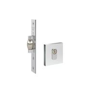 Fechadura trava rolete porta pivotante pado escovada acetinada quadrada rq2 cra externa Fechadura trava rolete porta pivotante pado escovada acetinada quadrada rq2 cra externa