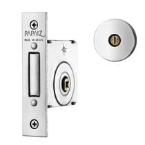 Fechadura Trava Tetra Auxiliar 140 R68 Roseta Redonda Cromada 40mm Papaiz Fechadura Trava Tetra Auxiliar 140 R68 Roseta Redonda Cromada 40mm Papaiz