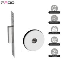 Fechadura Trava Tetra Redonda Inox 1000 Cromada Pado