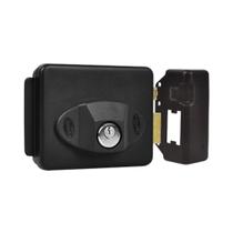 Fechadura traver 90 reversivel 12v preta (ppa)