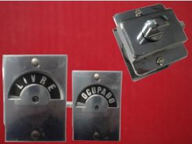 Fechadura Trinco Livre Ocupado Lockwell Cromado