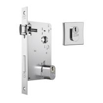 Fechadura Trinco Rolete 1601 Roseta Quadrada Cromado - Stam
