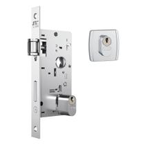 Fechadura Trinco Rolete 803 Roseta Quadrada Inox Stam