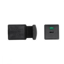 Fechadura Trinco Wc Livre/Ocupado Pvc 35Mm Preto Lockwell 855 Fechadura Trinco Wc Livre/Ocupado Pvc 35Mm Preto Lockwell 855