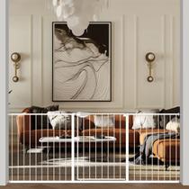 Fechadura tripla Baby Gate WAOWAO ajustável de 65 a 207 cm branca