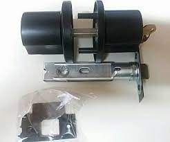 Fechadura Tubular Divisória 90mm Preta 41410n - Lockwell