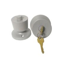 Fechadura Tubular Para Divisória 90mm Cinza Abs - Lockwell