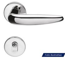 Fechadura VERT 2 - 55mm CROMADA Zamack Imab Conjunto