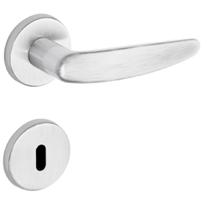 Fechadura VERT 2 - 55mm Escovada Zamack Imab Conjunto