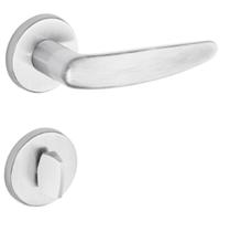 Fechadura VERT 2 - 55mm Escovada Zamack Imab Conjunto