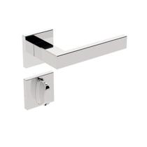 Fechadura WC IX290 40 mm Roseta Quadrada 1 Inox Polido - Stam