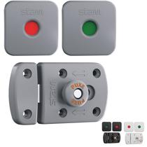 Fechadura WC Stam com visor livre/ocupado para banheiro coletivo, ideal para porta de madeira e uso constante Fechadura WC Stam com visor livre/ocupado para banheiro coletivo, ideal para porta de madeira e uso constante