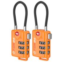 Fechaduras de bagagem a cabo aprovadas pela TSA Forge Orange 2 Locks Fechaduras de bagagem a cabo aprovadas pela TSA Forge Orange 2 Locks