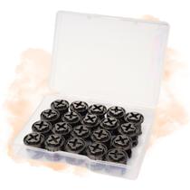 Fechaduras de câmera para móveis, rodas excêntricas, 12 x 11,2 mm, 50 unidades, pretas Fechaduras de câmera para móveis, rodas excêntricas, 12 x 11,2 mm, 50 unidades, pretas