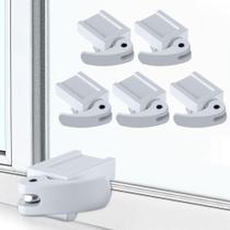 Fechaduras de janela Enhon, pacote com 5, moldado sob pressão, durável, 3 cm, ajuste em trilho