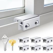 Fechaduras de janela STERGDE Sliding Window Fechaduras (6 conjuntos) prateadas