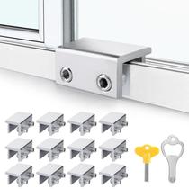 Fechaduras de janela ZRFCXE Sliding Windows Up Down 12 conjuntos de prata