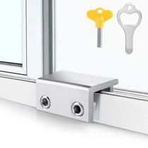 Fechaduras deslizantes ZRFCXE, pacote com 4 fechaduras verticais e horizontais