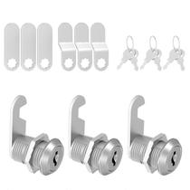 Fechaduras para armário inBovoga, 3 peças, liga de zinco, 1-1/8" com chave Fechaduras para armário inBovoga, 3 peças, liga de zinco, 1-1/8" com chave