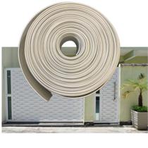 Fechamento De Portão Branco Pvc Divisor De Grama 10x50 Metros - wl ornamentos