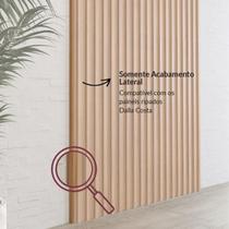 Fechamento lateral para painel ripado MDF 183cm Freijó Madeirado P10 Pradel Móveis