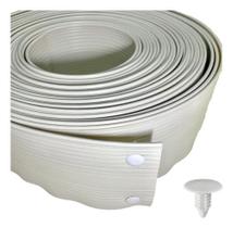 Fechamento Portão Branco 50mX10cm+50 Arrebite P/Acabamento