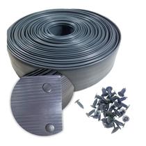 Fechamento Portão Protetor Plástico 12m X 10cm + 25 Grampos - Fechamento Portão Protetor Plástico 12m X 10cm + 25 Grampos -
