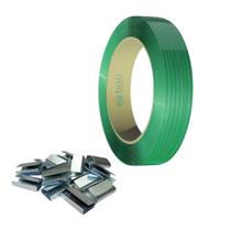 Fechamento Seguro Kit com 1 Rolo PET 13mm 2KG Selos Metálicos Fechamento Seguro Kit com 1 Rolo PET 13mm 2KG Selos Metálicos