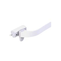 Fecho Alavanca para Janela com Baguete Direito em Alumínio Branco Alumiconte FEC0026BC
