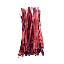 Fecho Amarrilho Metalizado Várias Cores c/ 5000 Un Lacre p/ Embalagens, Sacos, Presentes, Hortifruti e Delivery