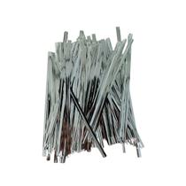 Fecho aramado prateado para embalagens 10 cm 800 un