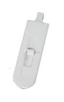 Fecho Basculante para Janela WRS 3,5" Nariz Quadrado Branco Fecho Basculante para Janela WRS 3,5" Nariz Quadrado Branco