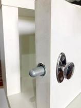 Fecho Batom Pino auxiliar de Segurança Para Porta Portão janela cromado