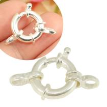 Fecho Boia Grande Prata Maciça 925 montagem Corrente Pulseira