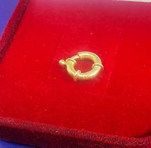 Fecho Boia Para Gargantilha Pulseira Cordão Ouro 18 Kilates Peso 0.62 Gramas 10 mm 2 mm