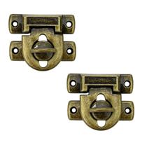 Fecho Cadeado G em Metal Ouro Velho 4,1x3,4cm Kit com 2 peças - Ferragens e Metais