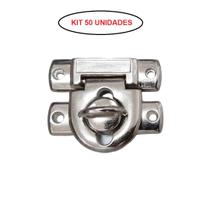 Fecho Cadeado Grande Niquel para Caixa Artesanato Kit 50 Unidades