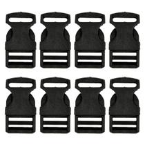 Fecho Com Trava Engate Rápido 25mm Para Coleiras Bolsas Mochilas 100 Un