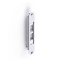 Fecho Concha Alumínio Branco 152mm com Trava Automática Alumiconte FEC636AEB