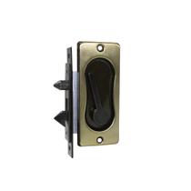 Fecho Concha Dourado de Embutir Para Janelas E Portas