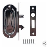 Fecho Concha Redondo Cromado 2 Peças Isero Janela Janelão