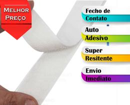 Fecho Contato tiras autocolantes Auto Adesivo 20mm 3 metros Macho e Fêmea Tela Mosquiteiro - Decor