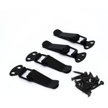 Fecho de alavanca BERYLER em aço com mola, preto, kit com 4 unidades Fecho de alavanca BERYLER em aço com mola, preto, kit com 4 unidades