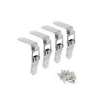 Fecho de alavanca LuoQiuFa 90 em aço inoxidável com mola, 70 mm, kit com 4 unidades Fecho de alavanca LuoQiuFa 90 em aço inoxidável com mola, 70 mm, kit com 4 unidades