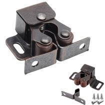 Fecho de Armário ALLWIN Kit com 6 Unidades Duplo Rolete Bronze Fecho de Armário ALLWIN Kit com 6 Unidades Duplo Rolete Bronze