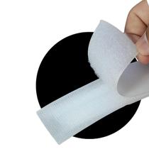 Fecho de Contato Adesivo Dupla Face 25 Metros Branco 20mm Fecho de Contato Adesivo Dupla Face 25 Metros Branco 20mm